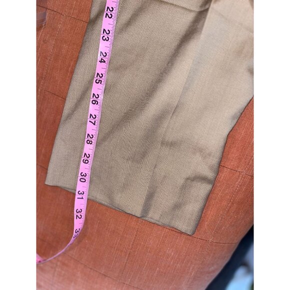 Canali Mens Tan Wool Dress Pants Size 42 Slim Fit - Picture 10 of 11